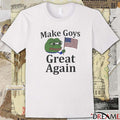 Make Goys Great Again Frog USA Flag 2025 t-shirt