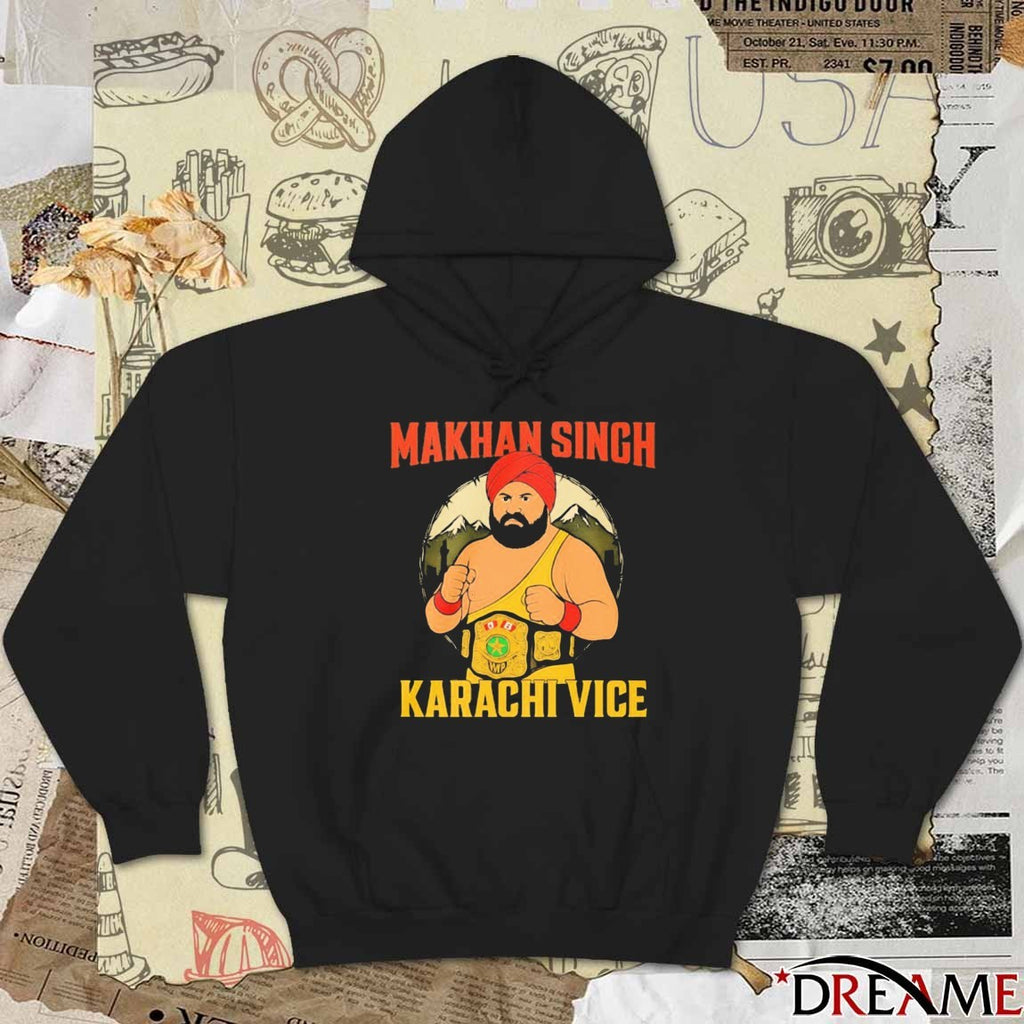Makhan Singh Karachi Vice Professional Wrestler 2026 t-shirt