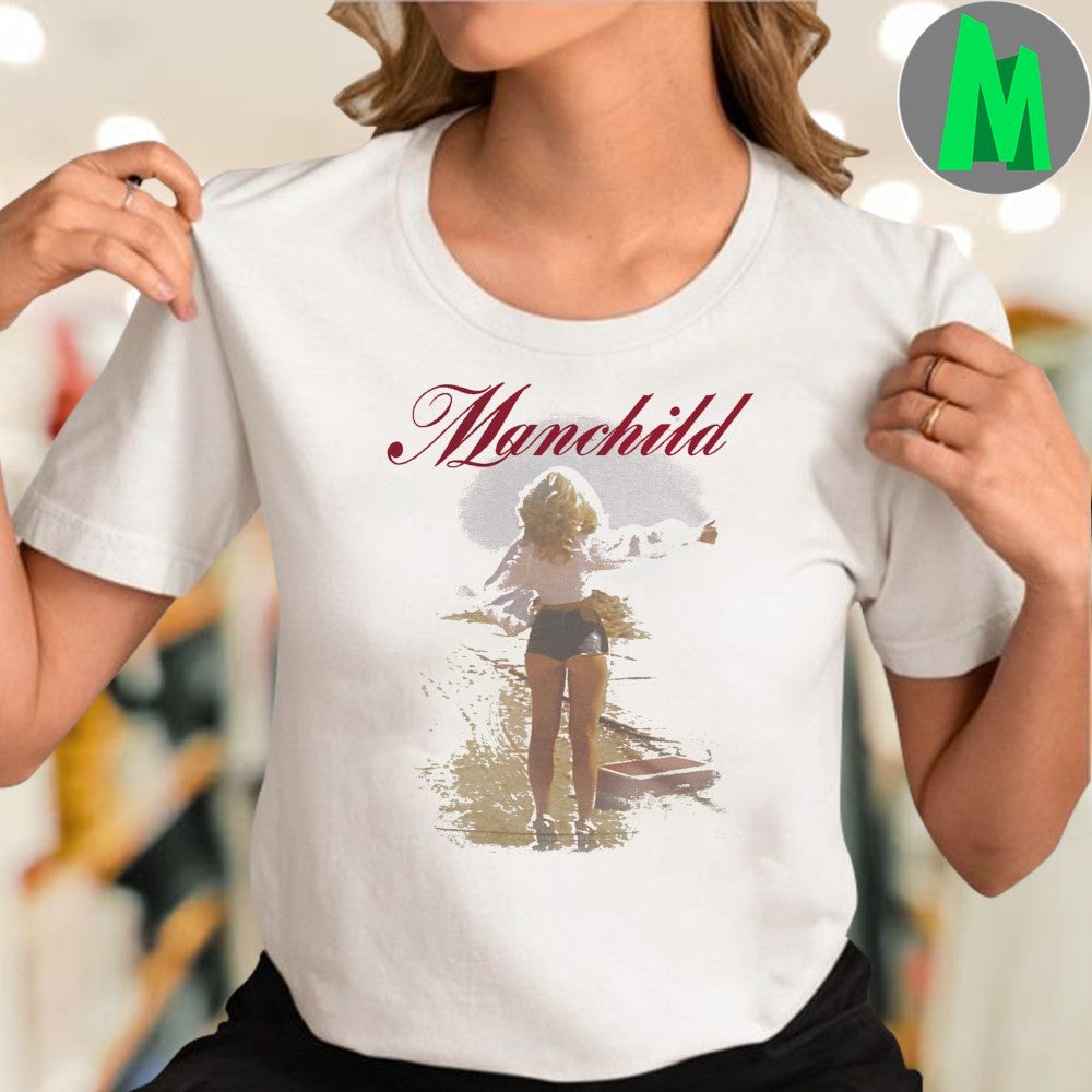 Manchild Desert Hitchhiker Photo Graphic T-Shirt