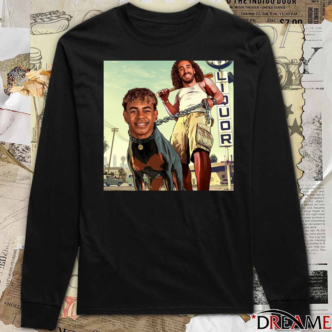 Marc Cucurella And Lamine Yamal Franklin And Chop Meme t-shirt