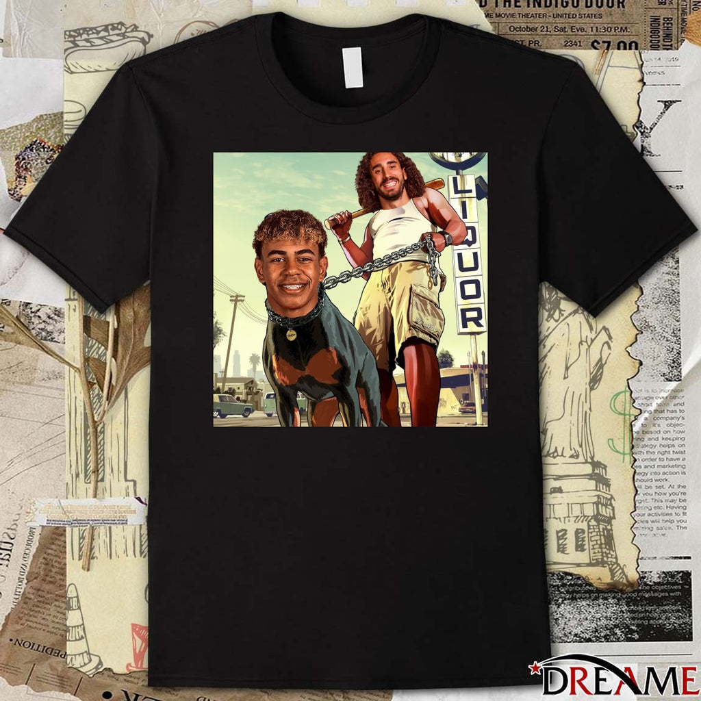 Marc Cucurella And Lamine Yamal Franklin And Chop Meme t-shirt