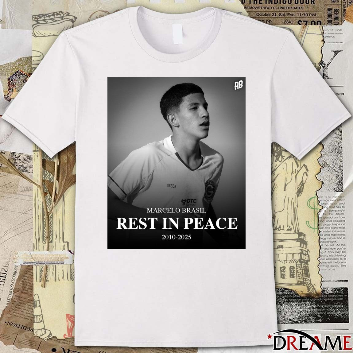 Marcelo Brazil Goias Esporte Clube Rest In Peace 2010 – 2025 Rising Ballers Poster t-shirt