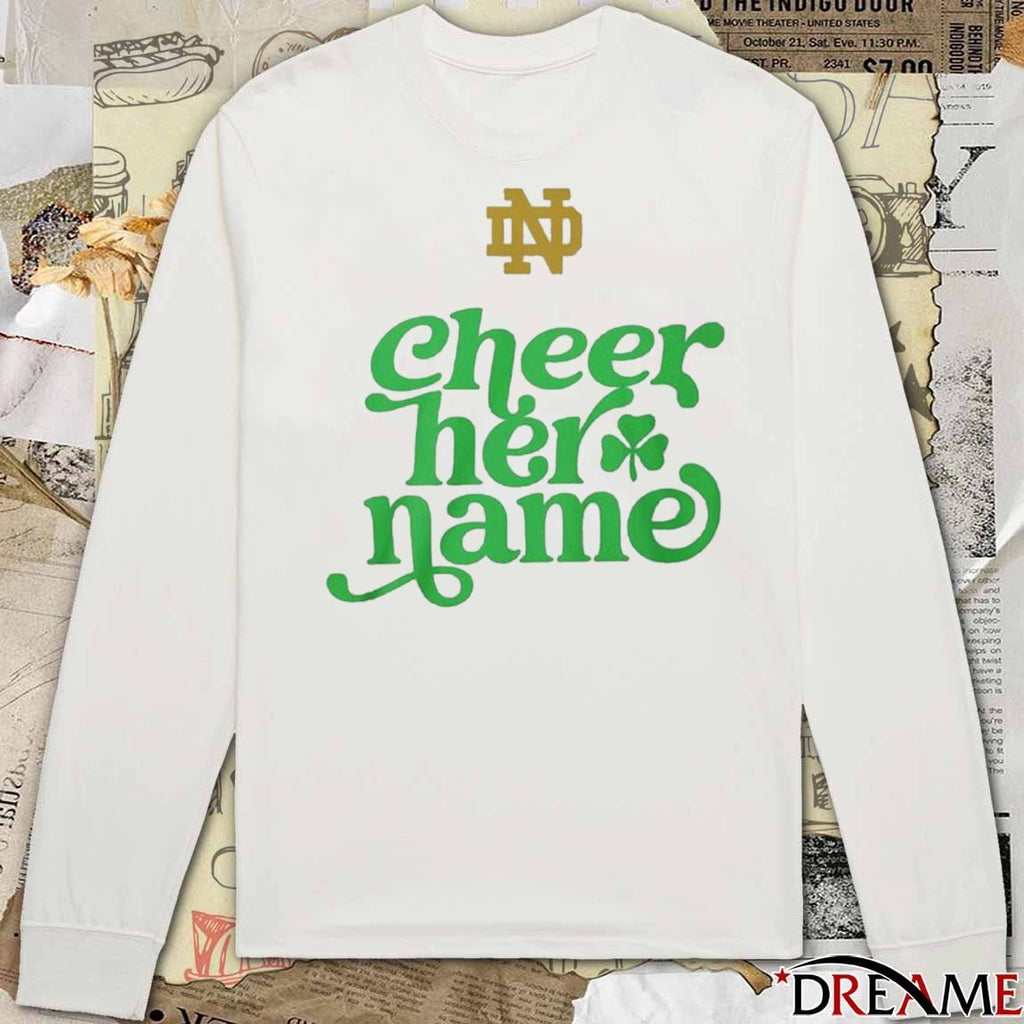 Marcus Freeman Cheer Her Name Notre Dame Fighting Irish t-shirt