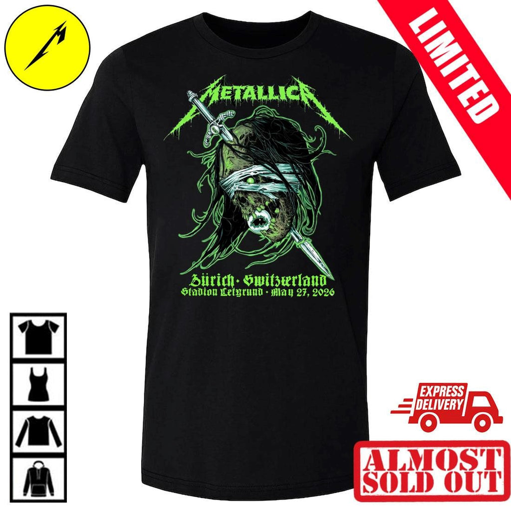 Mark Richards Metallica Zurich Switzerland May 27 2026 Concert Shirt