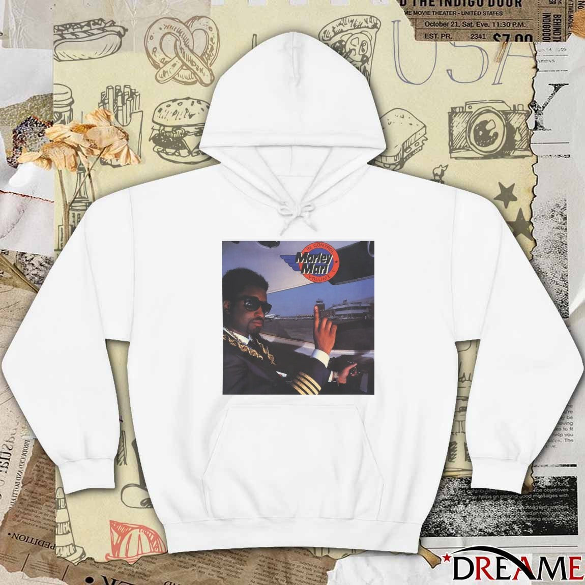Marley Marl in Control Volume t-shirt