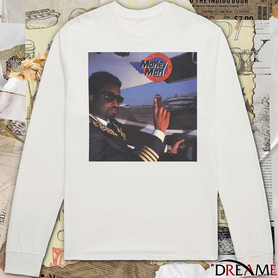 Marley Marl in Control Volume t-shirt