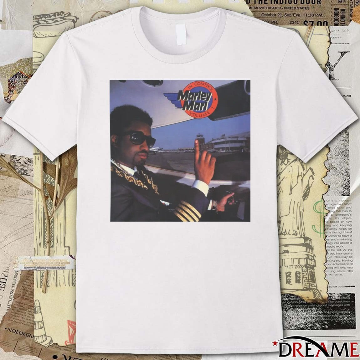 Marley Marl in Control Volume t-shirt