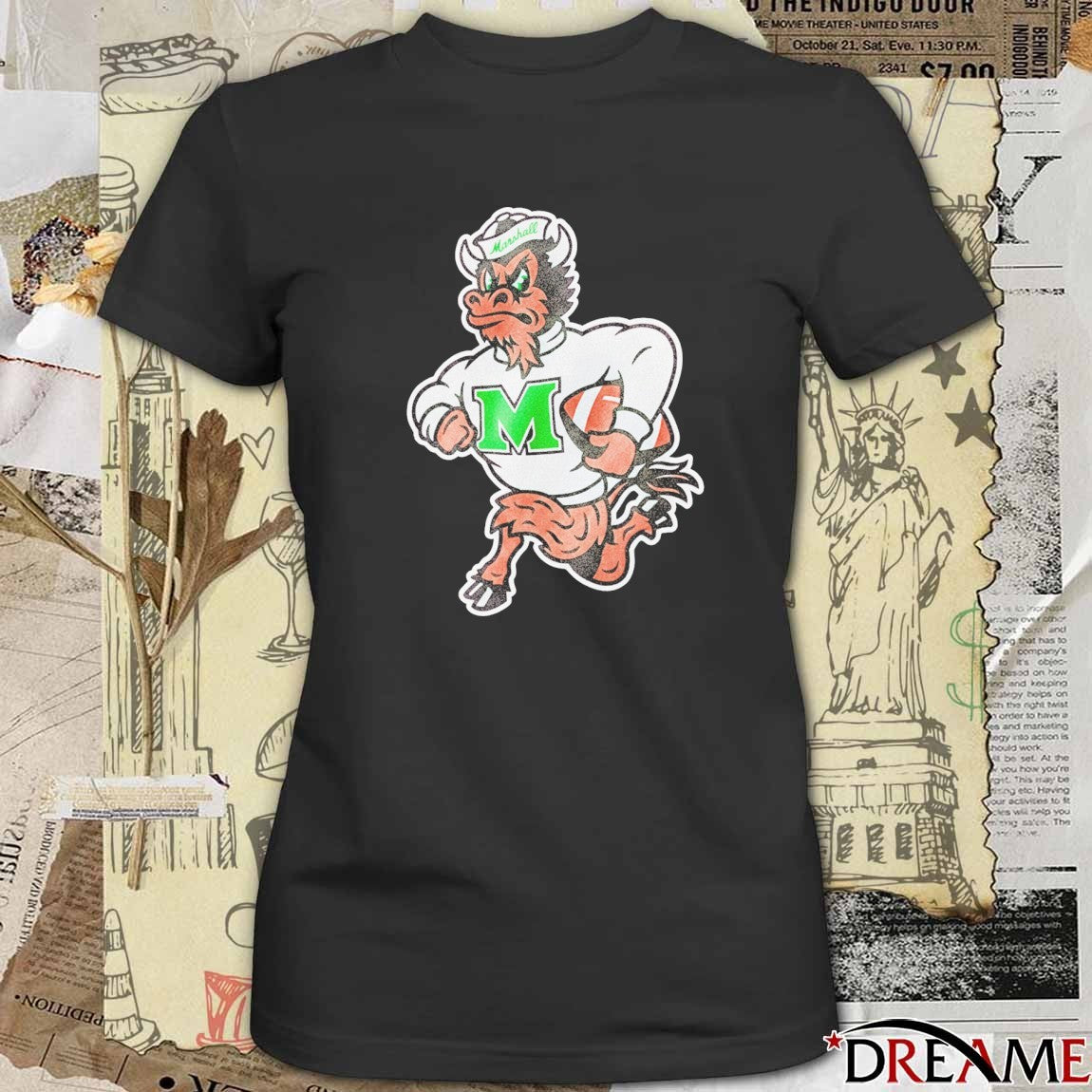Marshall University Gridiron Marco Mascot New Logo t-shirt