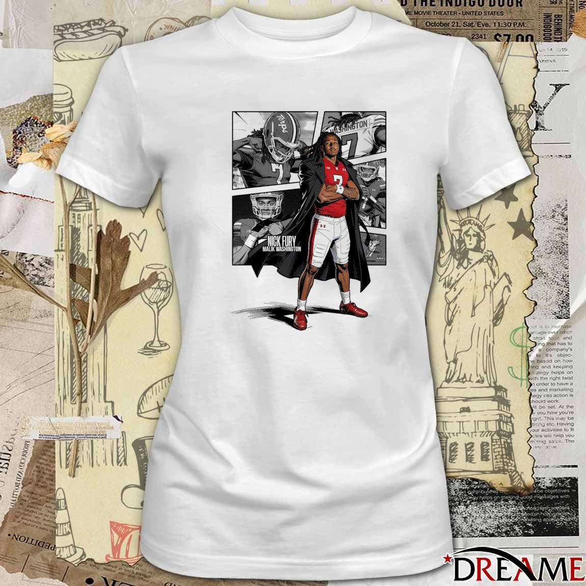 Maryland Terrapins Nick Fury Malik Washington The DMV Avengers t-shirt