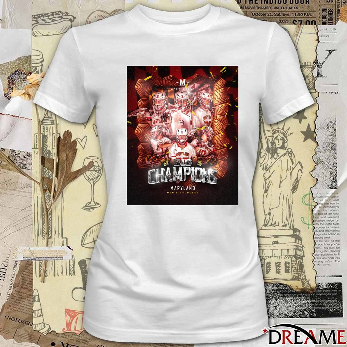 Maryland Terrapins men’s lacrosse 2026 Big Champions Poster t-shirt