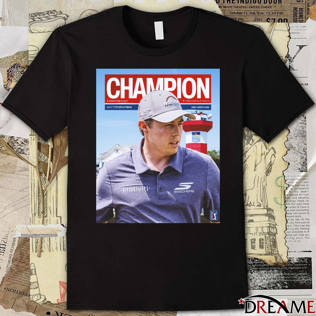 Matt Fitzpatrick 2026 RBC Heritage Champion PGA Tour Poster t-shirt