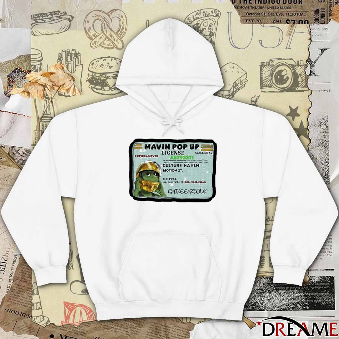 Mavin Pop Up Streetwear License Card Culture Hayln Motion St Graphic t-shirt