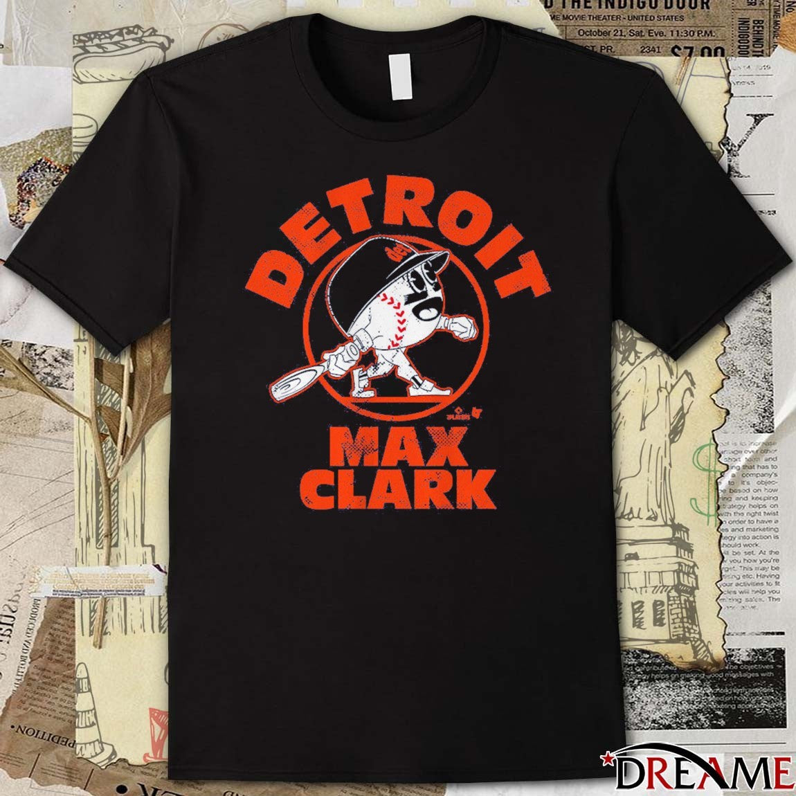 Max Clark Detroit Tigers MLB Baseball Buddies t-shirt