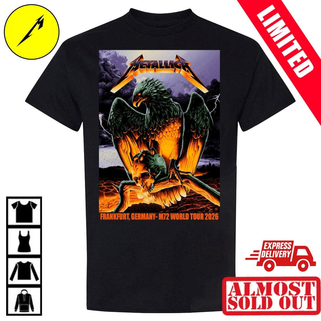Max Loeffler Metallica M72 Frankfurt 24. Mai 2026 Deutsche Bank Park Poster Shirt