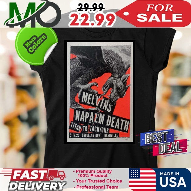 May 17 2025 Melvins Nashville TN Poster Shirt