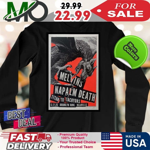 May 17 2025 Melvins Nashville TN Poster Shirt