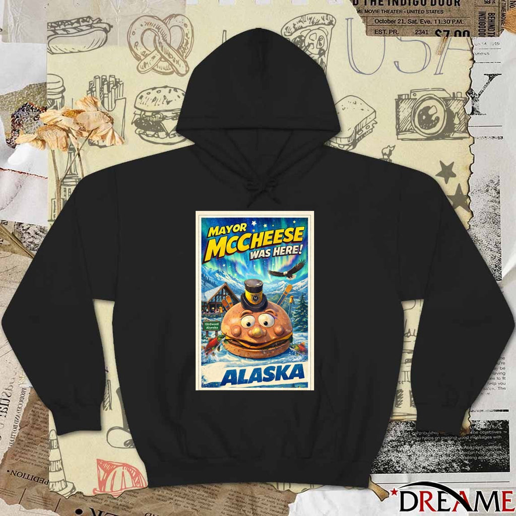 Mayor McCheese McDonaldland Was Here Girdwood, Alyeska Poster t-shirt
