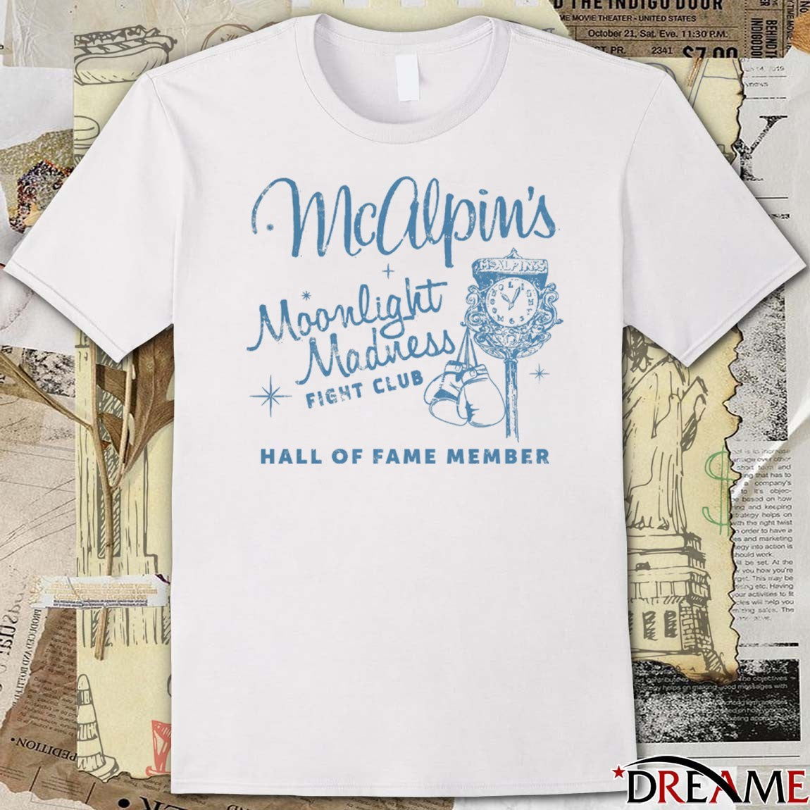 McAlpin’s Moonlight Madness Fight Club Hall Of Fame Member 2025 t-shirt