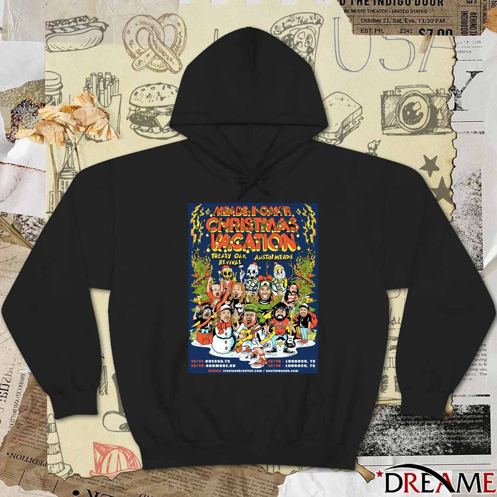 Meade-E-Cakr Christmas Vacation Treaty Oak Revival and Austin Meade December 11-14 2025 Poster t-shirt