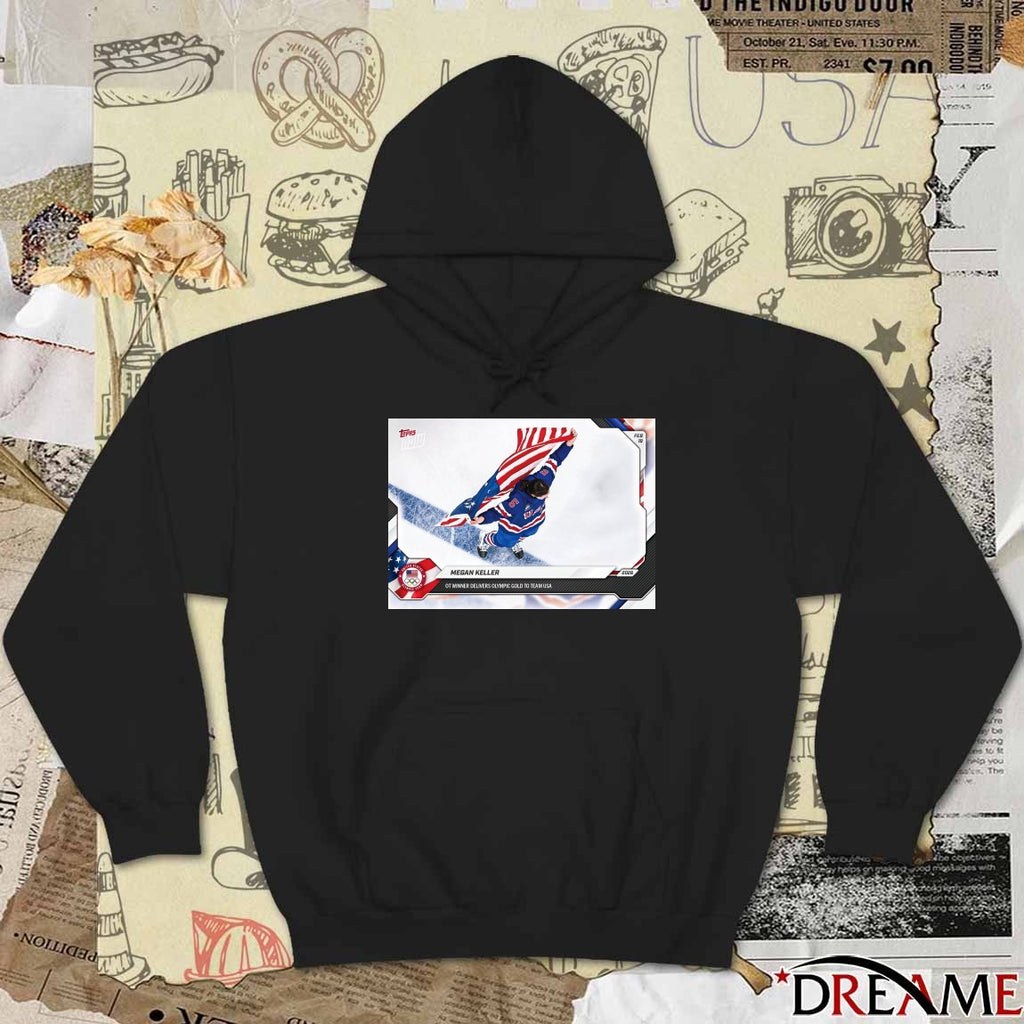Megan Keller Ot Winner Delivers Olympic Gold To Team USA Topps Now Poster t-shirt