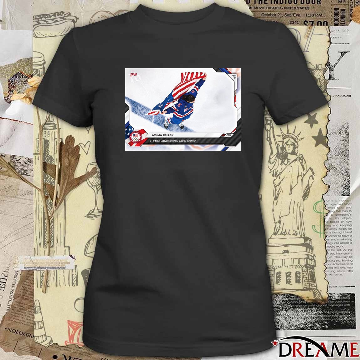 Megan Keller Ot Winner Delivers Olympic Gold To Team USA Topps Now Poster t-shirt