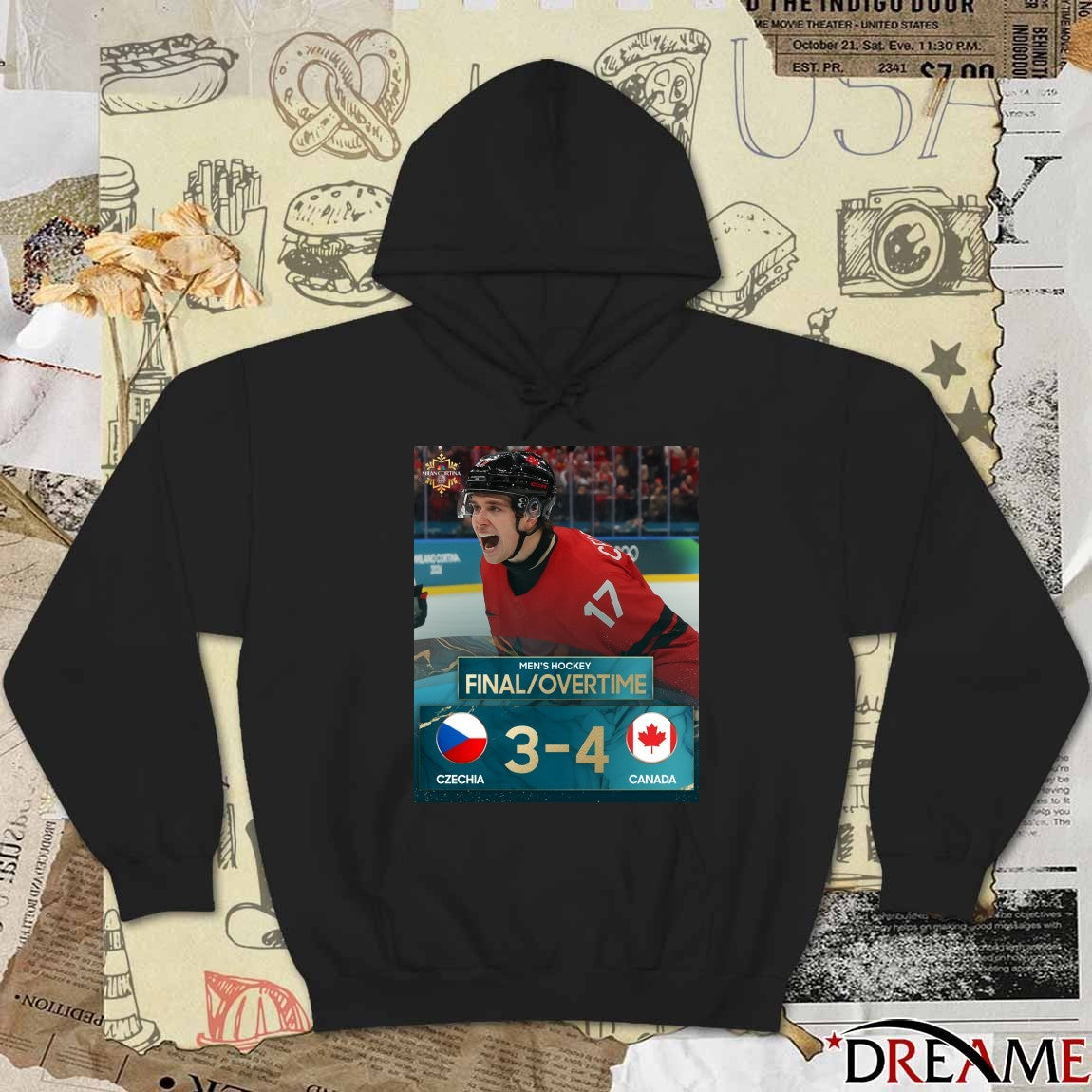 Men’s Hockey Quarter-final Canada 4-3 Czechia 2026 Winter Olympics t-shirt