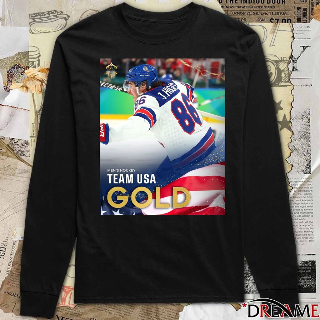 Men’s Hockey Team USA Gold Medal Olympic Champions Winter Olympics Poster t-shirt