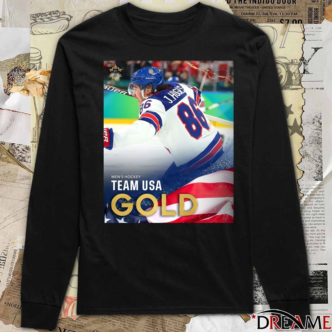 Men’s Hockey Team USA Gold Medal Olympic Champions Winter Olympics Poster t-shirt