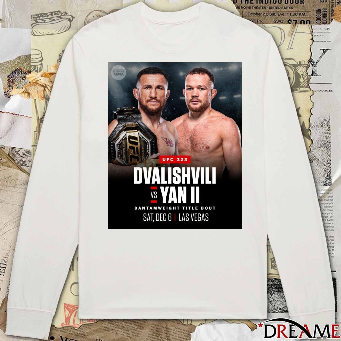 Merab Dvalishvili Vs Petr Yan II UFC bantamweight Title Bout December 6 2025 Las Vegas Poster t-shirt
