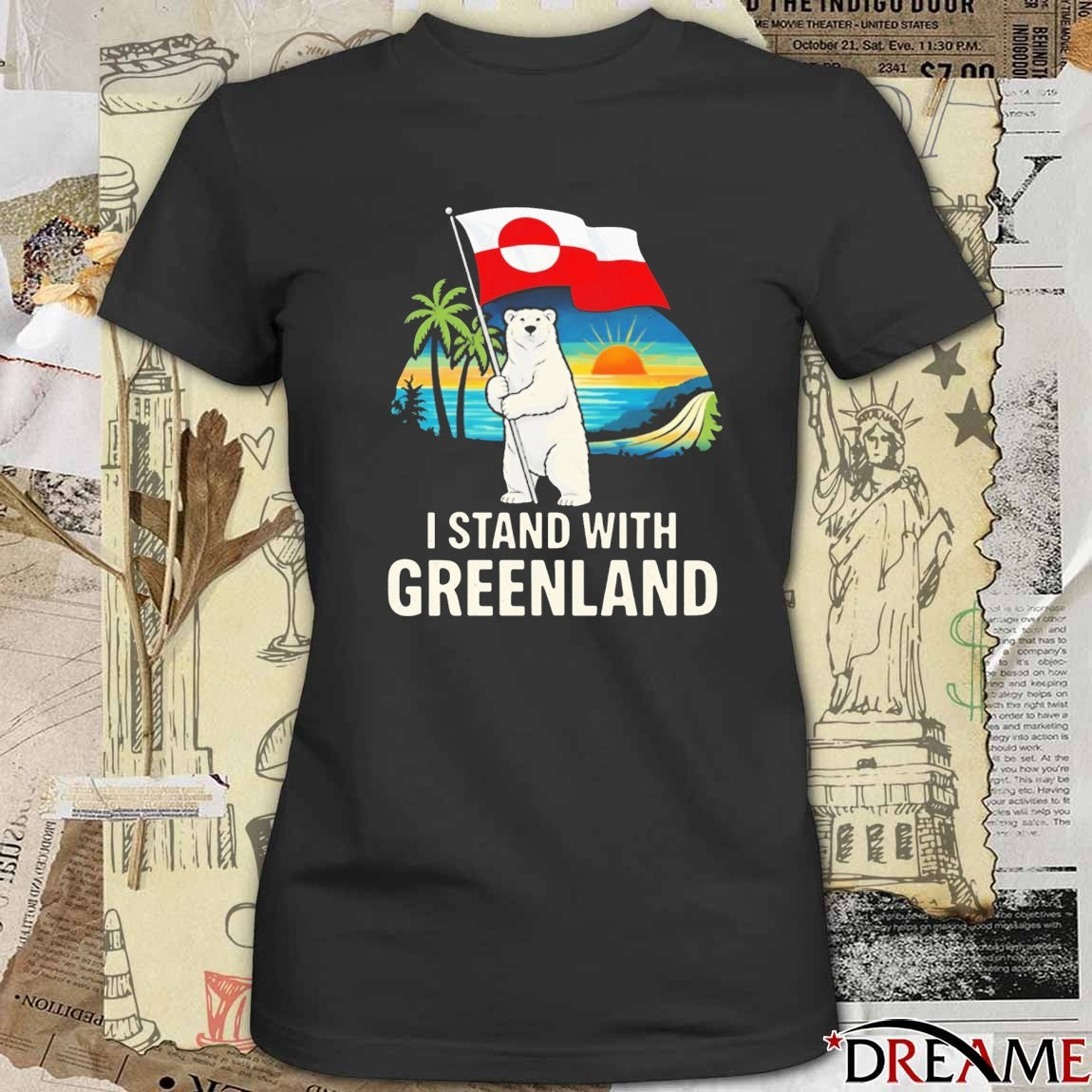 Meryl Streep I Standing with Greenland Bear t-shirt