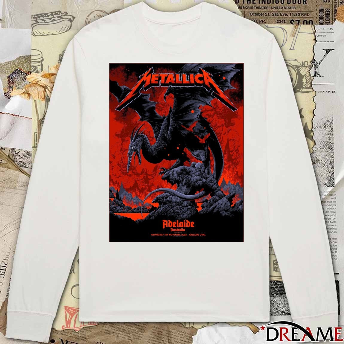 Metallica Adelaide Australia November 5 2025 at Adelaide Oval Poster t-shirt