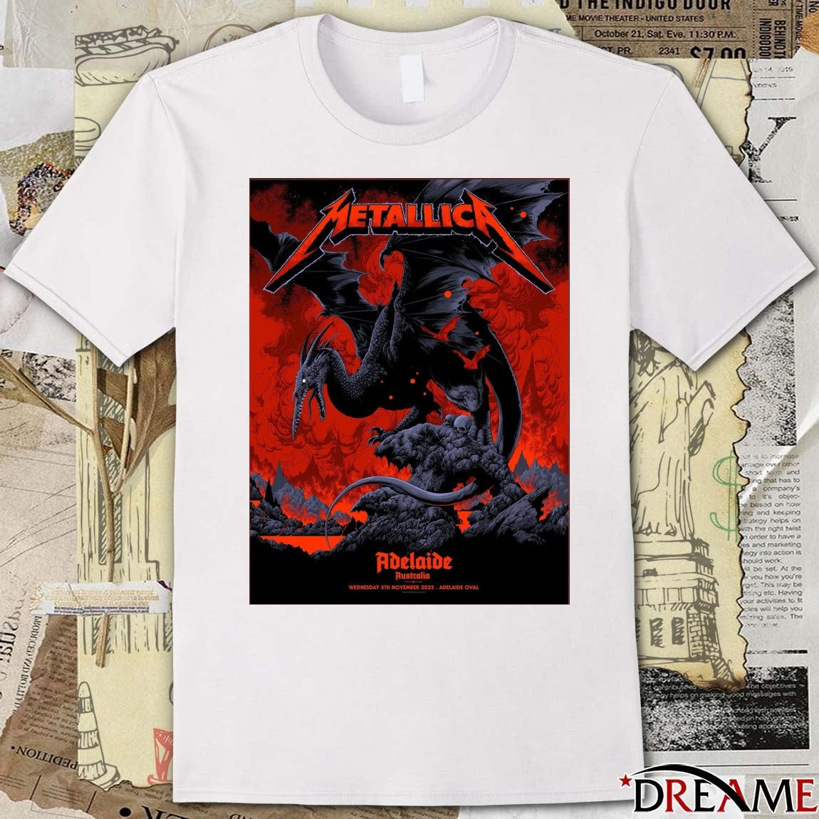Metallica Adelaide Australia November 5 2025 at Adelaide Oval Poster t-shirt