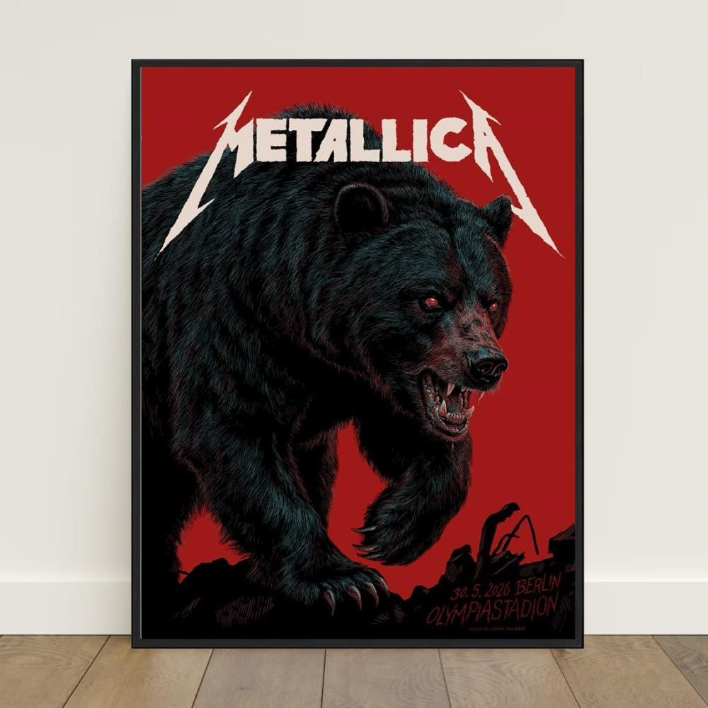 Metallica Berlin May 30 2026 Heavy Metal Band Poster By Janta Island