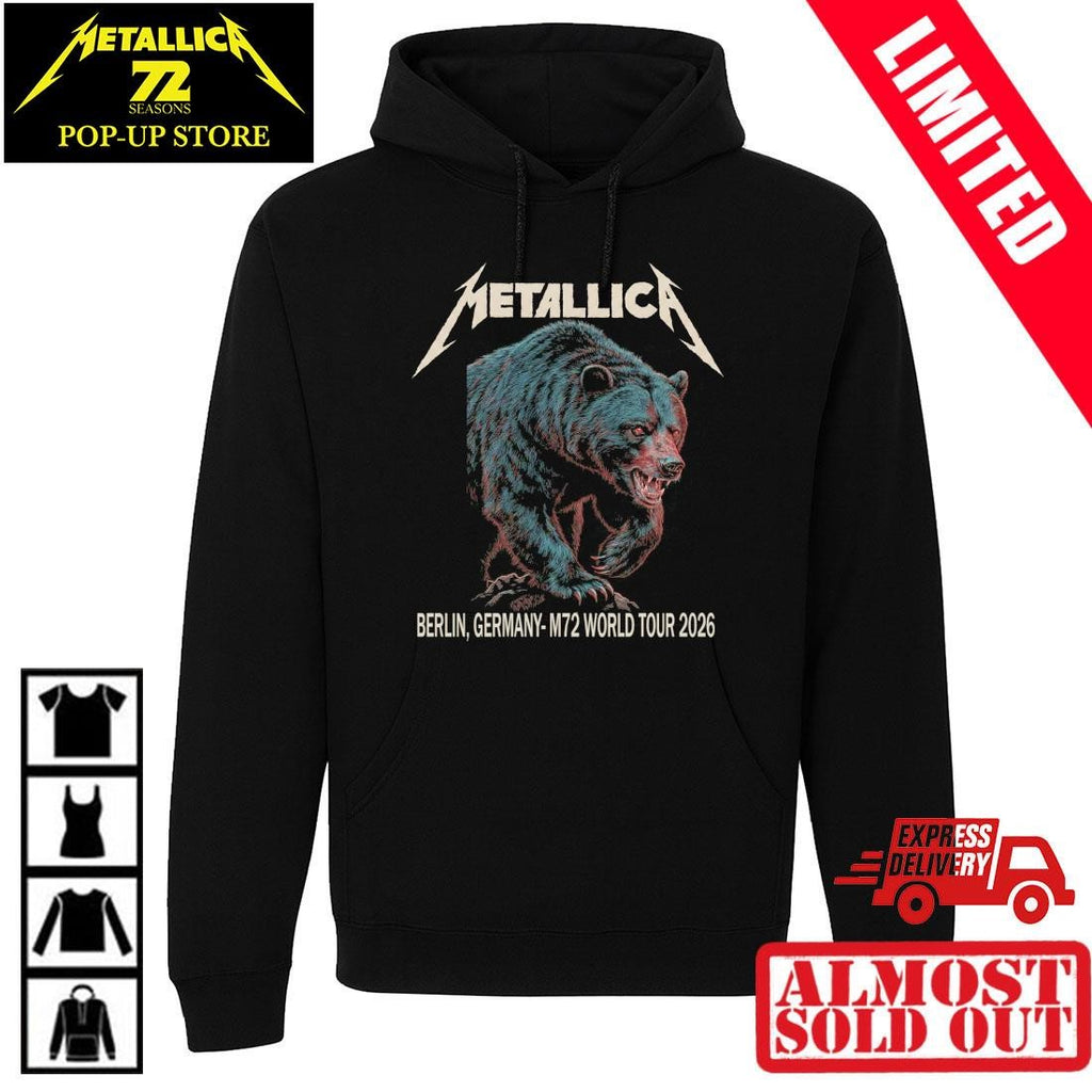 Metallica Black Bear Berlin 30.5.2026 Concert Shirt By Janta Island