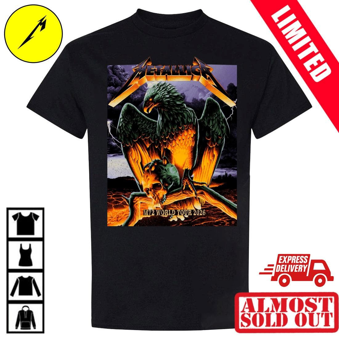 Metallica Concert Merch Frankfurt Germany 24 Mai 2026 Max Loeffler Eagle Shirt