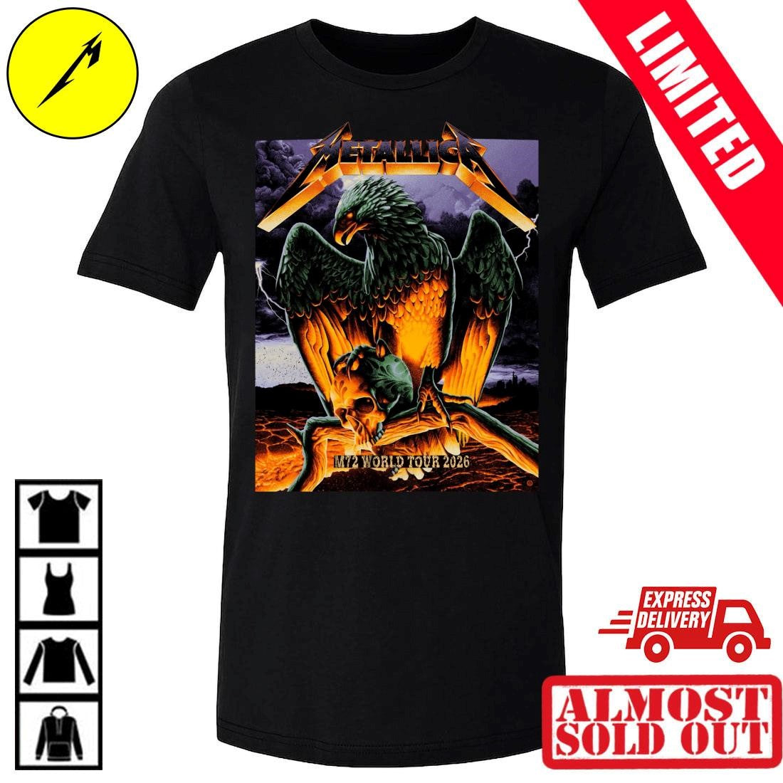 Metallica Concert Merch Frankfurt Germany 24 Mai 2026 Max Loeffler Eagle Shirt