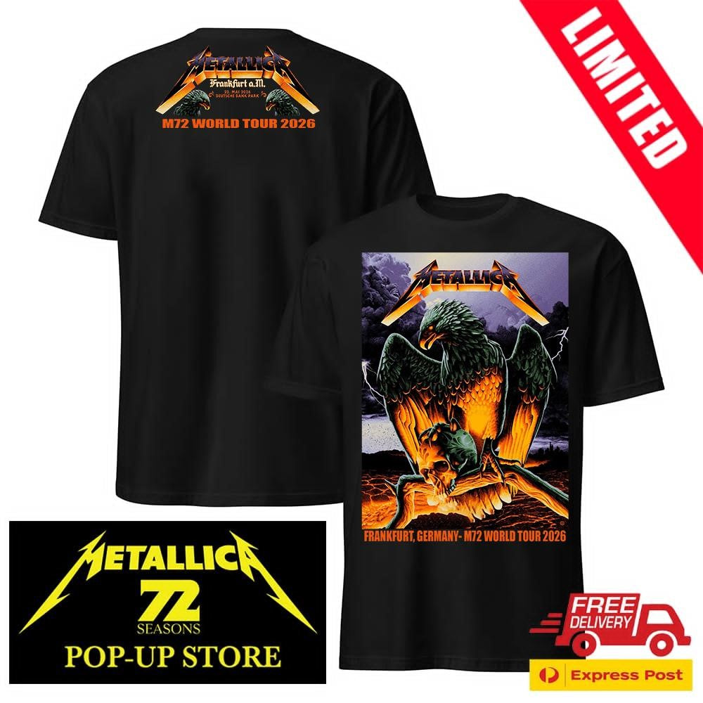 Metallica Frankfurt 24 Mai 2026 Deutsche Bank Park Poster Shirt Max Loeffler