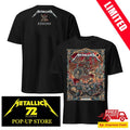 Metallica M72 Athens Greece May 9 2026 Two Sided Merch Tee – Warrior Medusa Design by Orozco