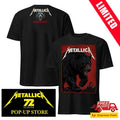 Metallica M72 Berlin Pop-Up Shop Merchandise Two Sided Shirt Janta Island Bear 2026 Official