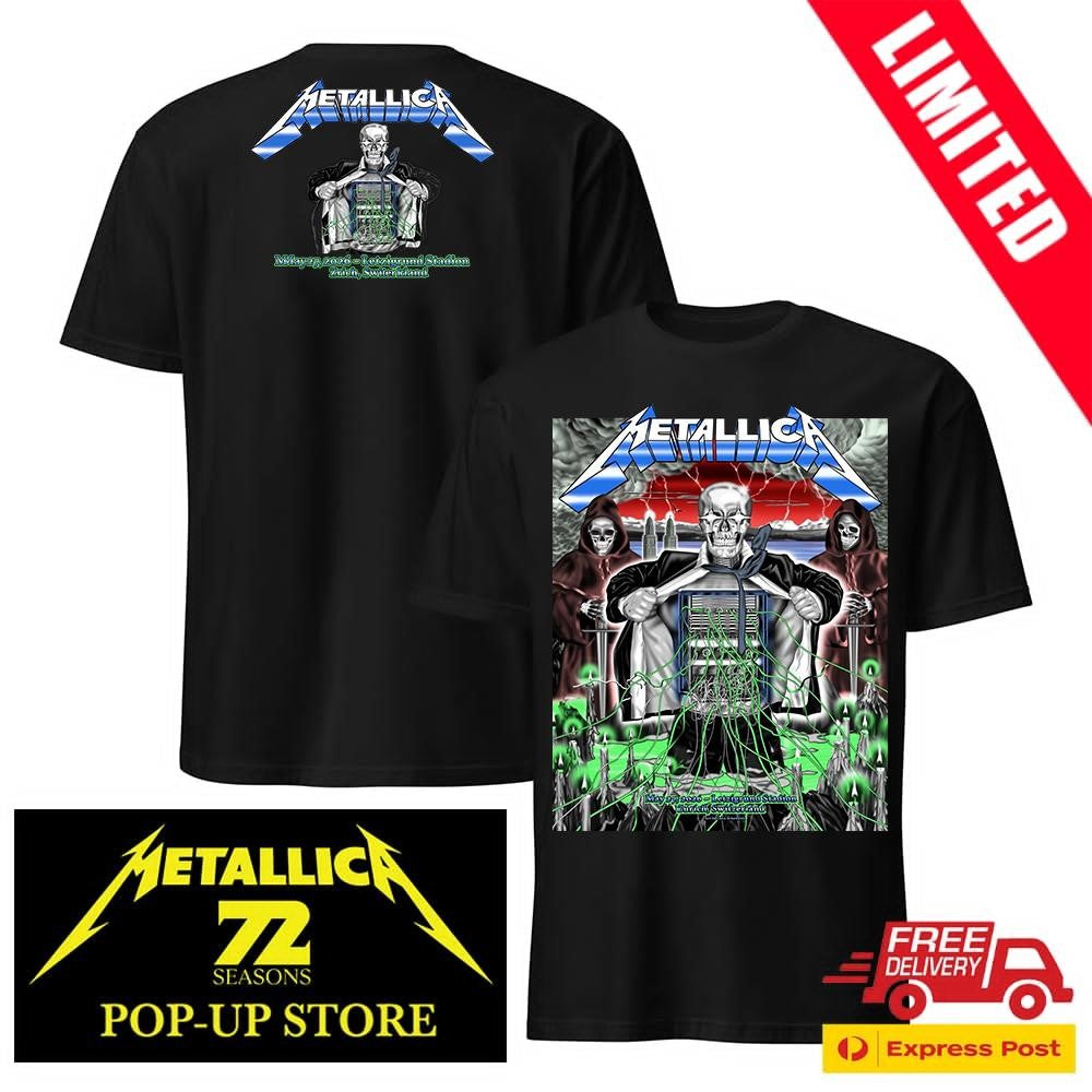 Metallica M72 Concert Zürich Switzerland May 27 2026 Pop-Up Shop T-Shirt