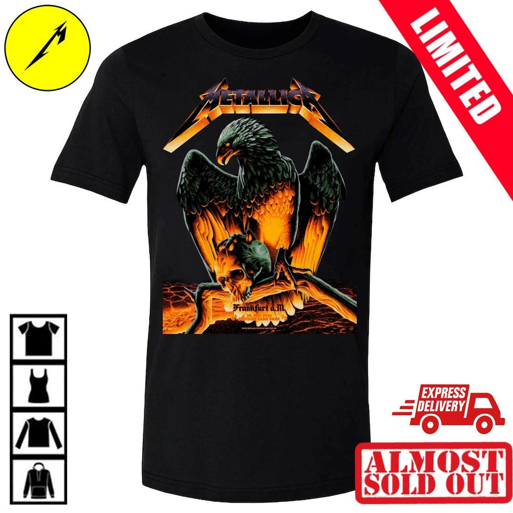 Metallica M72 Frankfurt am Main 2026 Eagle & Skull Graphic Shirt By Max Loeffler – Germany Deutsche Bank Park May 24 Tour Concert Tee