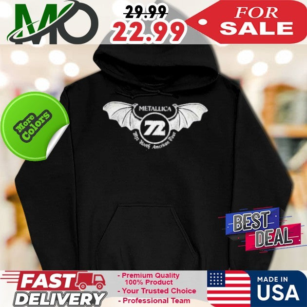 Metallica M72 North American Tour Shop Merch Schedule Two Sided Shirt