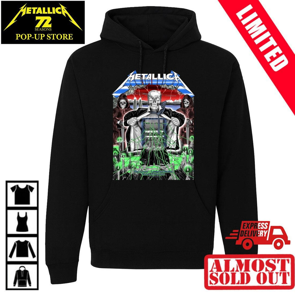 Metallica M72 Tour Pop-Up Shop Shirt Zürich May 27 2026 Art by Luca Schenardi