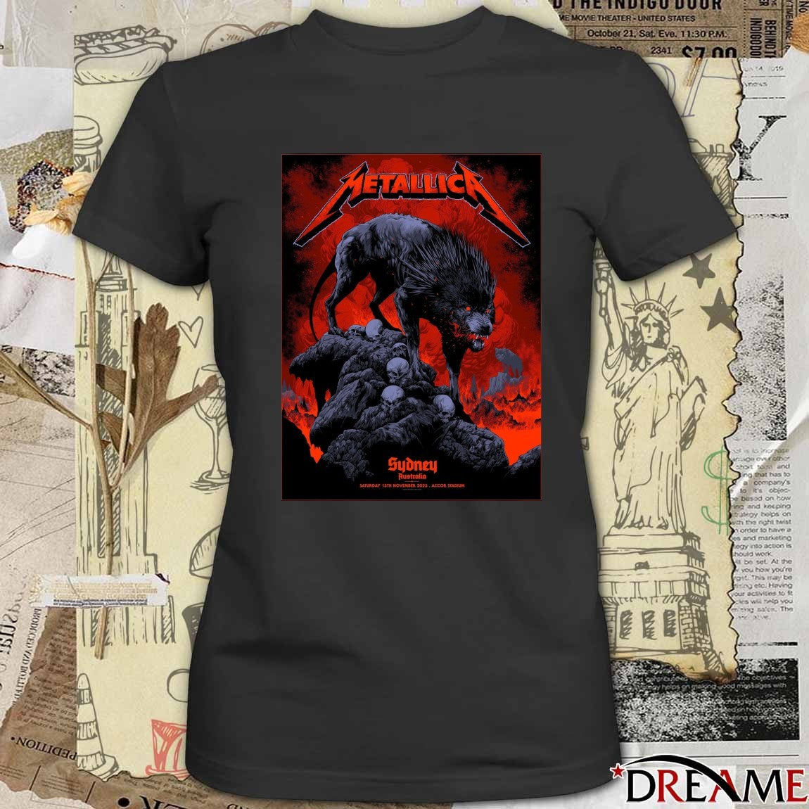Metallica Sydney Australia Saturday November 15, 2025 Accor Stadium Poster t-shirt