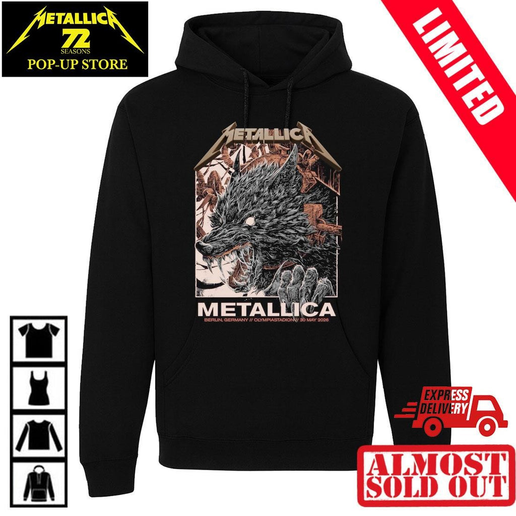 Metallica Tour 2026 Berlin Official Pop-Up Shop Shirt By Collin Estrada