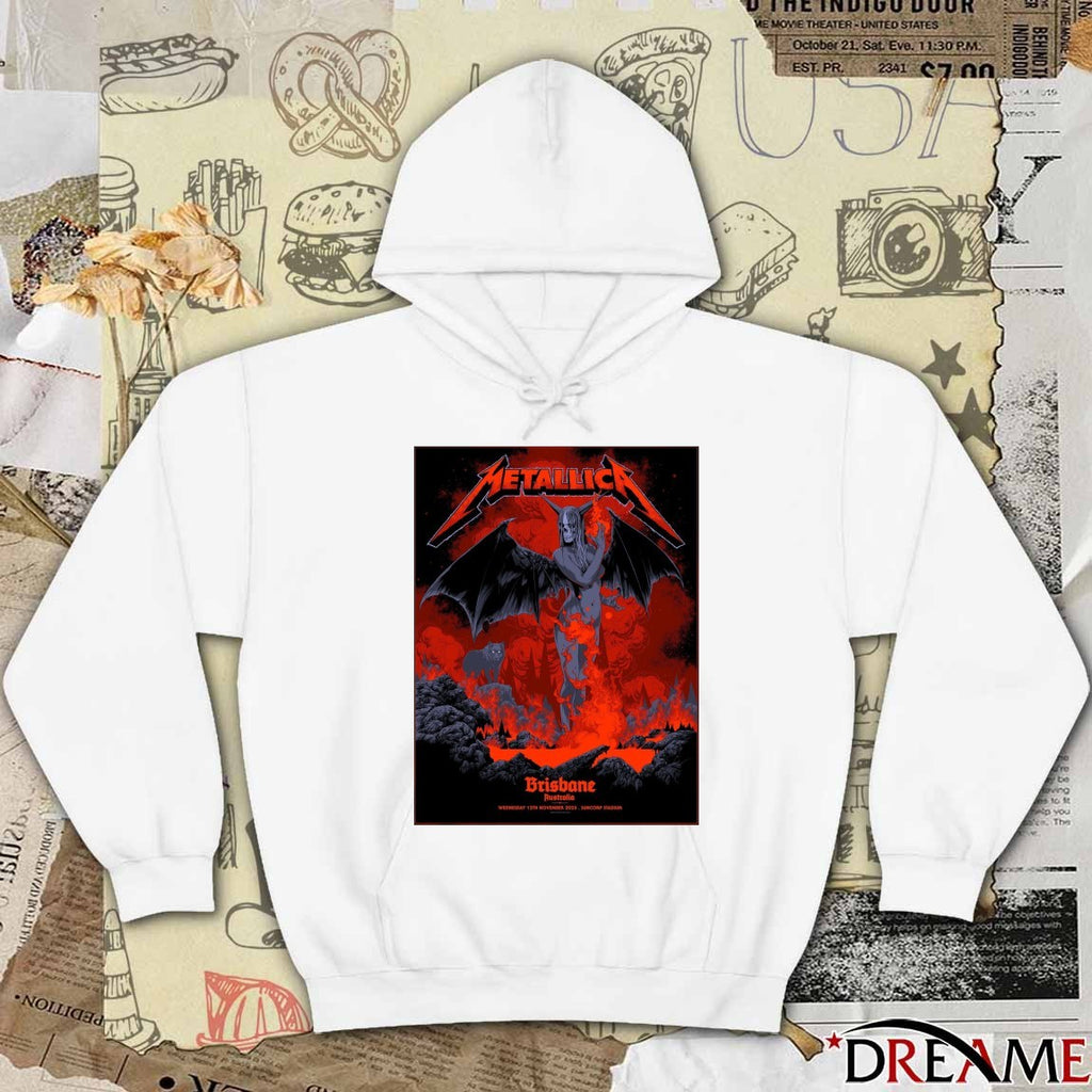 Metallica’s M72 World Tour November 12 2025 at Suncorp Stadium Brisbane Australia Poster t-shirt