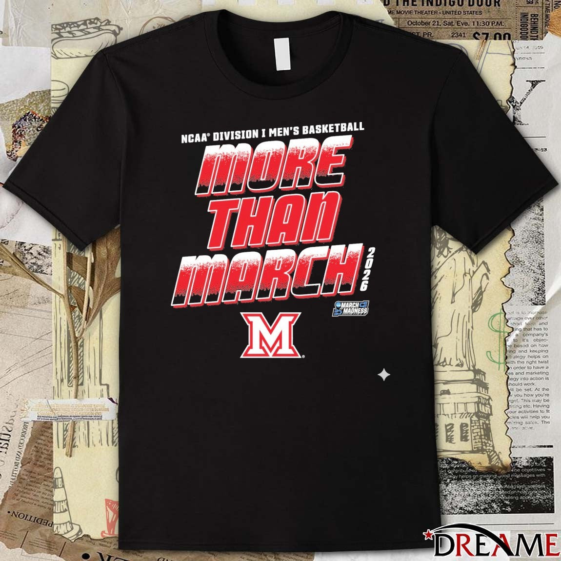 Miami RedHawks 2026 NCAA Division I Men’s Basketball More Than March t-shirt