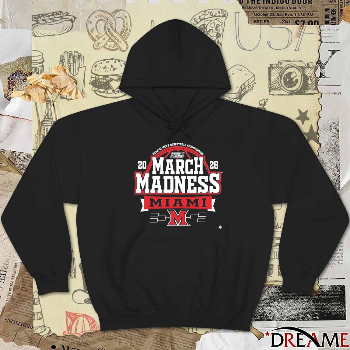 Miami RedHawks Crimson 2026 NCAA Men’s Basketball March Madness Bound Hot New t-shirt