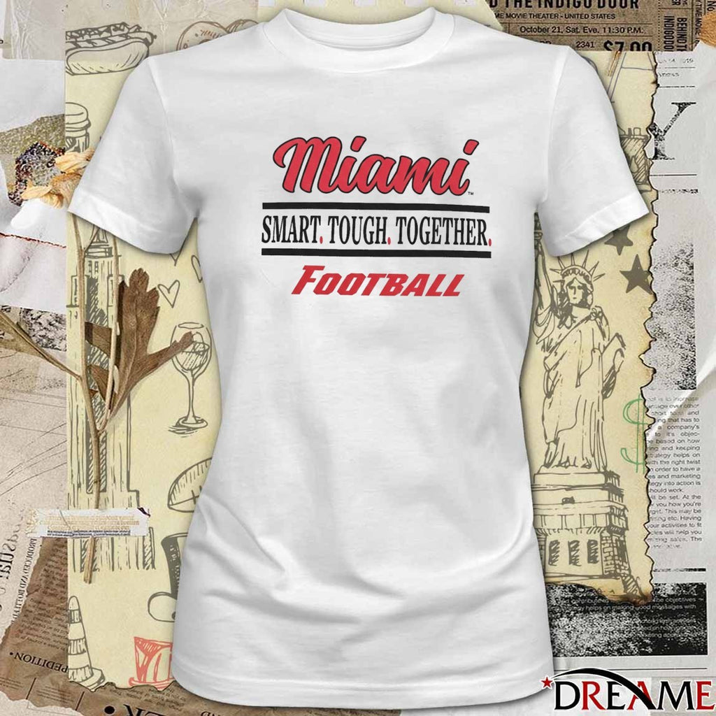 Miami RedHawks Football Smart Tough Together t-shirt