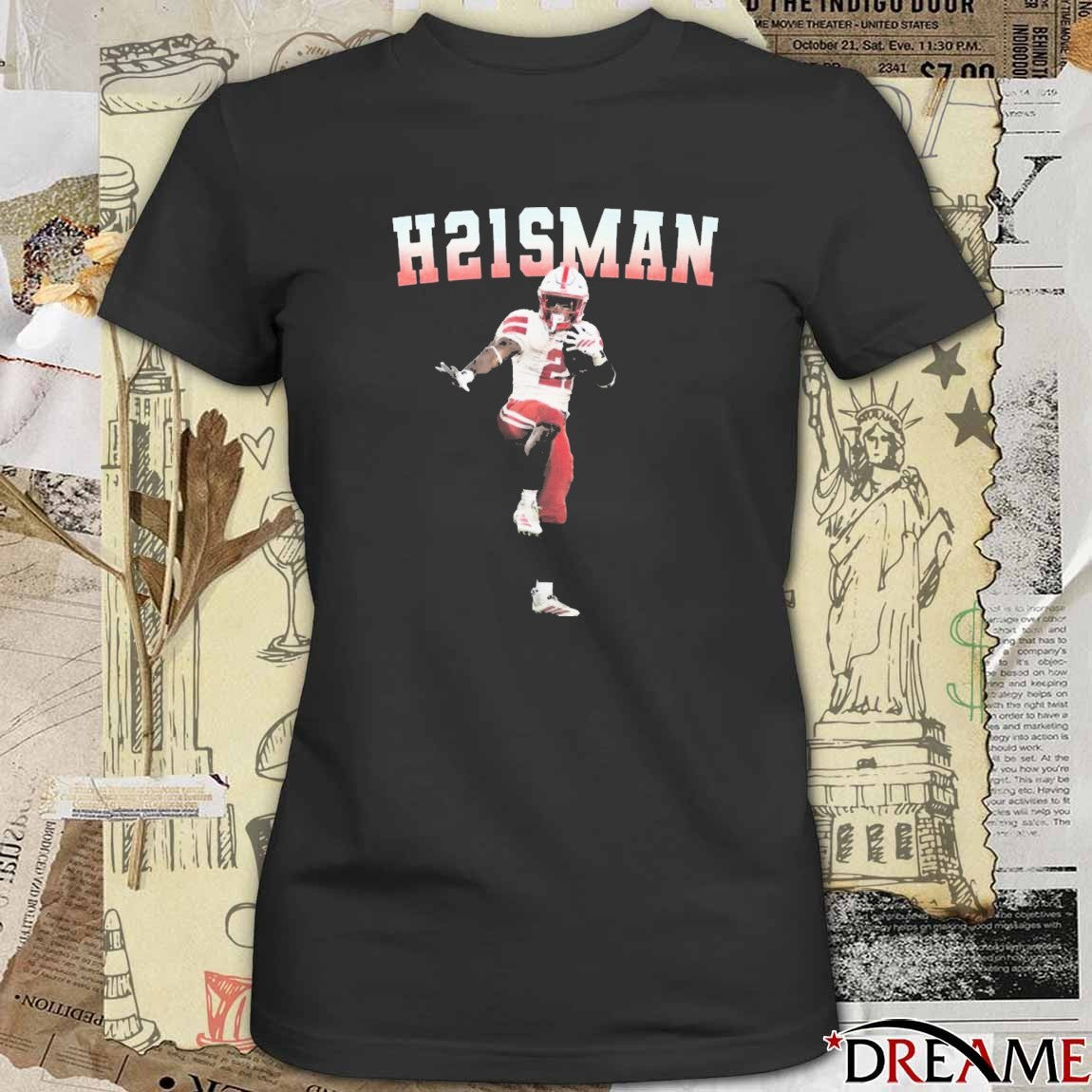 Micah Hudson Wearing Emmett Johnson H21SMAN Nebraska Cornhuskers t-shirt